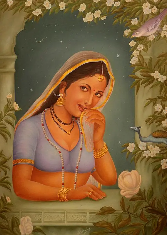 At the Jharoka with Peacock
