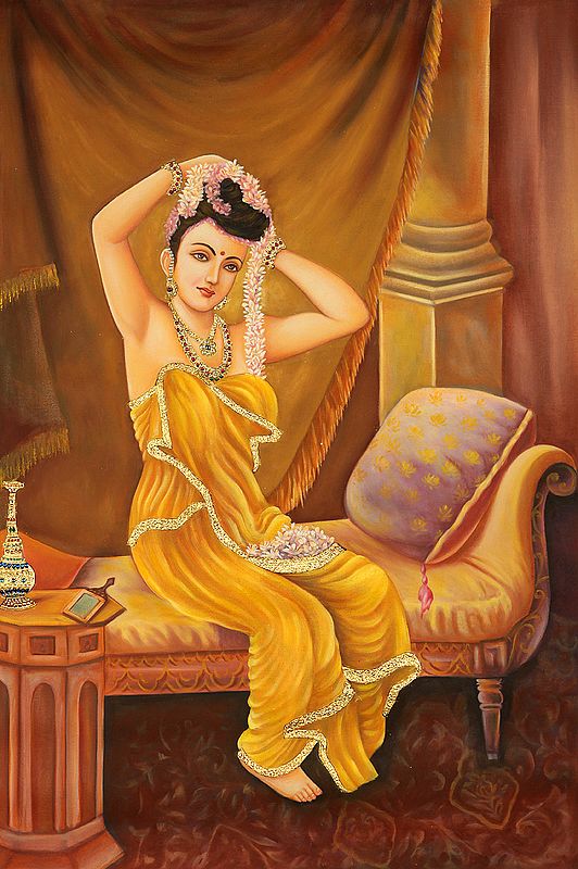 A Nair Woman Adorns Herself