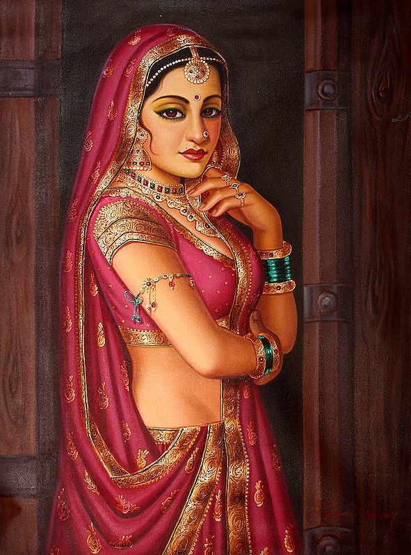 Waiting by the Door | Oil Painting on Canvas