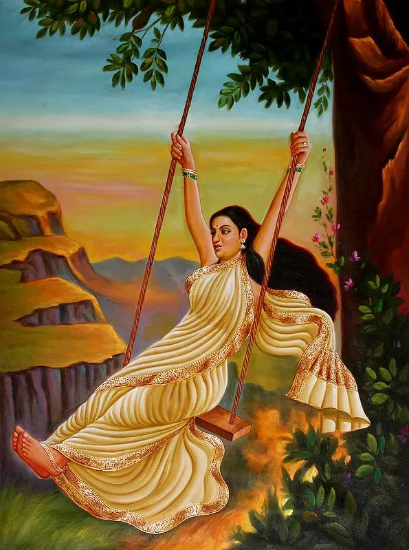 Lady Swaying in Enjoyment