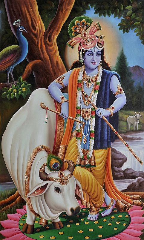 Venugopala (Lord Krishna with His Cow)