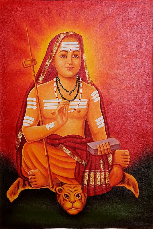Adi Guru Shankaracharya | Oil Painting on Canvas