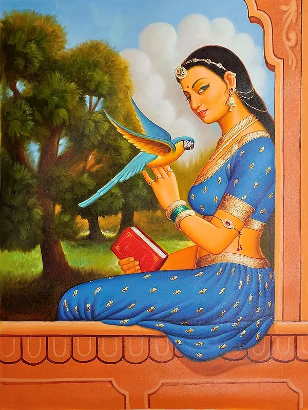 Lady with Her  Messenger