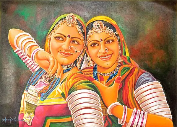 Two Young Bedia Women – A Tribe Earning Its Bread by Dancing