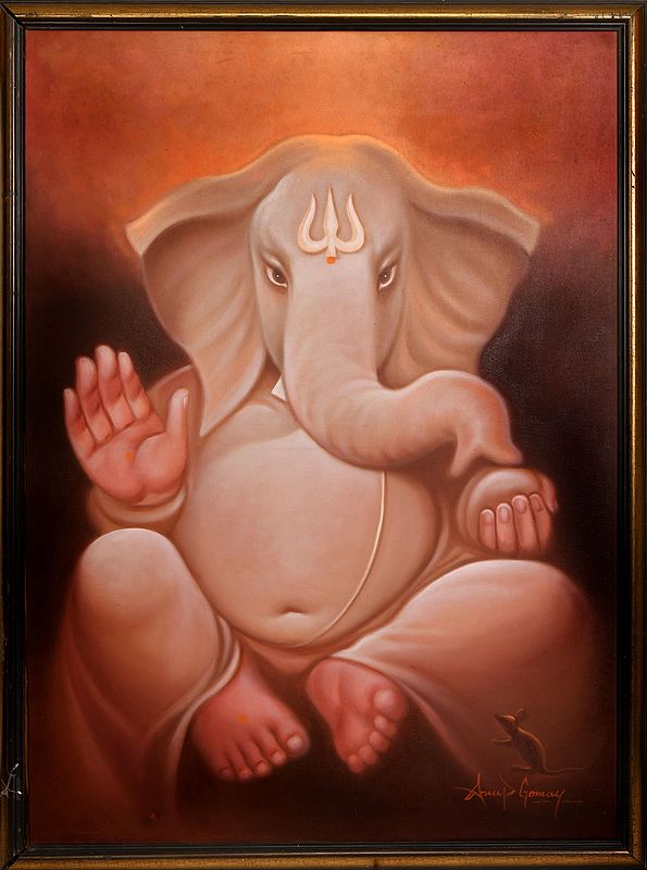 Lord Ganesha’s Unstructured Halo (Framed)