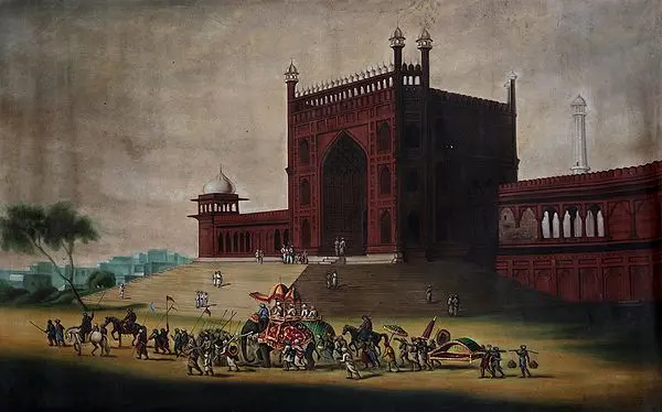Procession Afore The Lal Quila