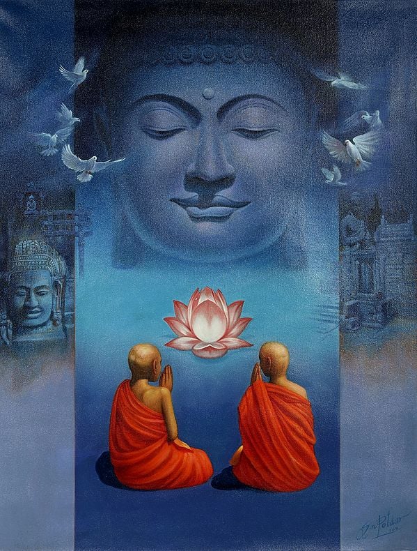 The Tranquil Face Of Lord Buddha