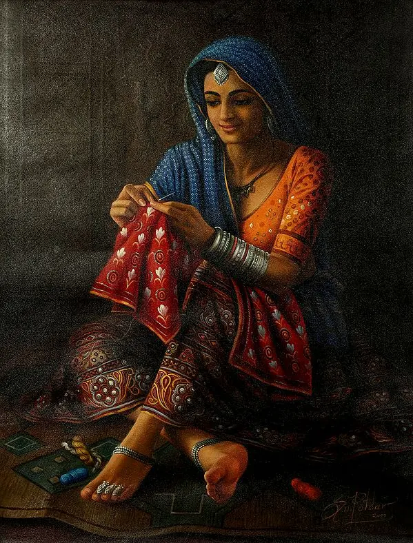 Kutch Artisan At Work