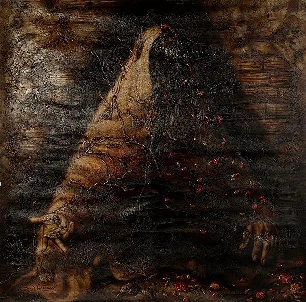 True Lies - Antiquated Painting | Oil on Canvas
