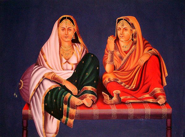 Two Ladies of North Indian Nobility