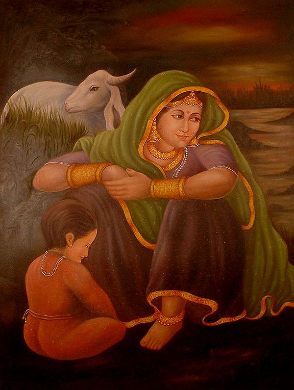 Yearning Oil Painting on Canvas