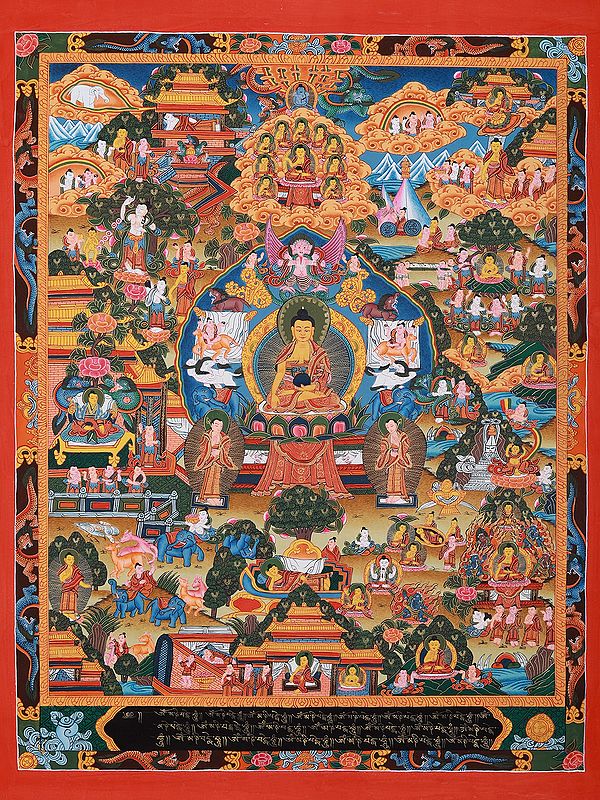 The Spiritual Buddha | Tibetan Thangka Painting