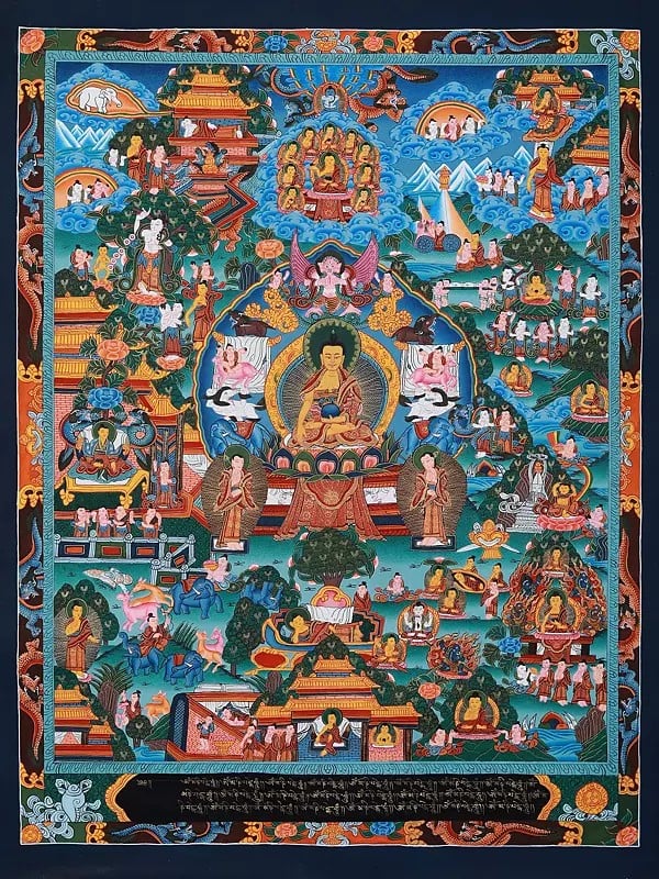 Lord Buddha Spiritual Life Story | Brocadeless Thangka Painting