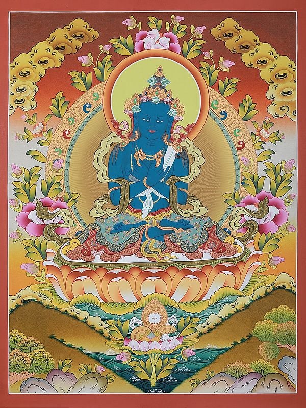 Vajradhara – Tibetan Treasures | Brocadeless Thangka Painting