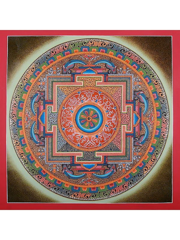 Tibetan Mandala | Brocadeless Thangka Painting