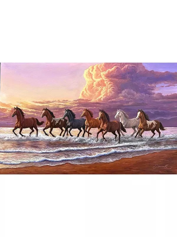 The Freedom Chase | Oil On Canvas | By Somnath Harne