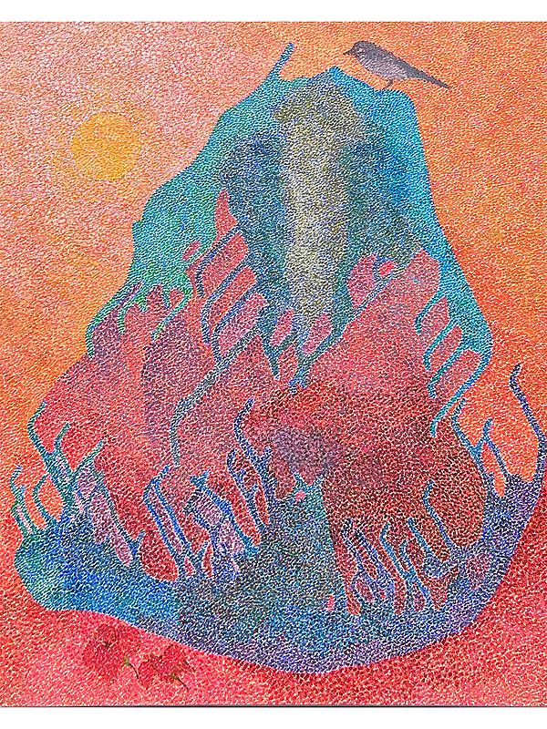 Nirvana’s Horizon | Acrylic on Canvas | Painting by Padmanabh Bendre