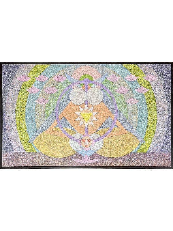 Prismatic Harmony | Without Frame | Acrylic on Canvas | Painting by Padmanabh Bendre