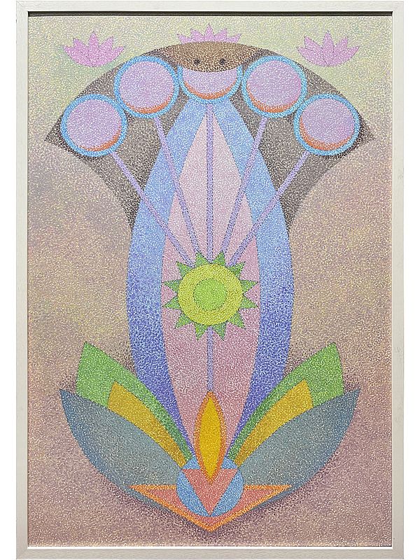 The Rising Sun | Without Frame | Acrylic on Canvas | Painting by Padmanabh Bendre