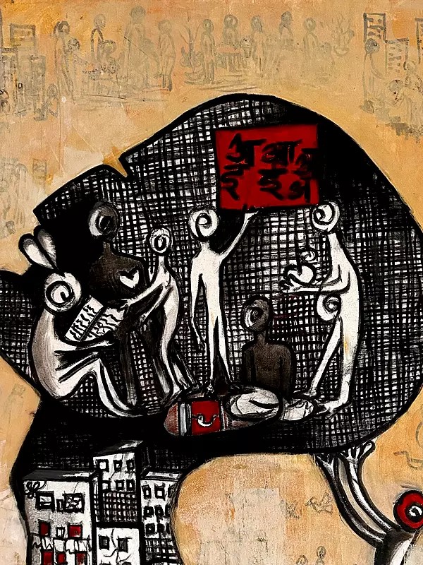 Untold Story | Acrylic on Canvas | Painting by Arundhati Pise