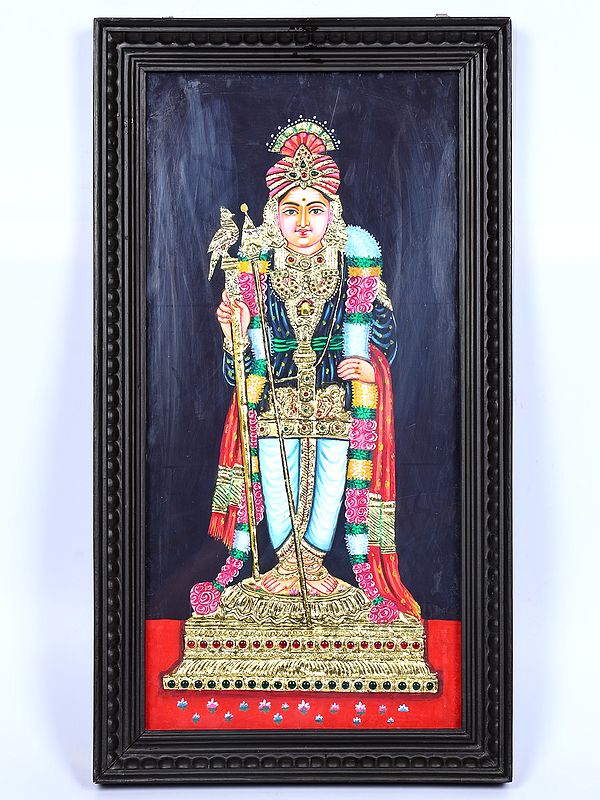 Raja Alangaram Murugan | Framed Tanjore Painting