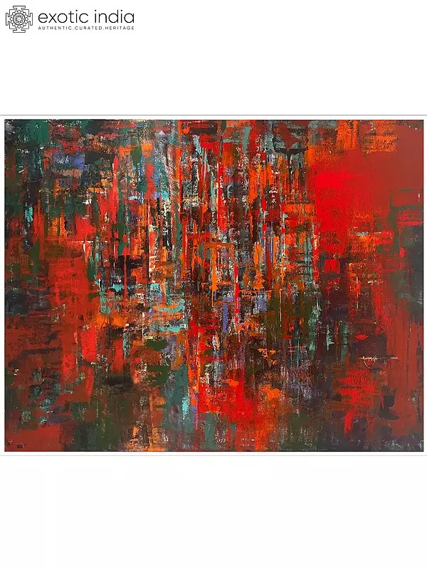 The Inner Hearth | Acrylic on Canvas | Painting by Avinash Pise