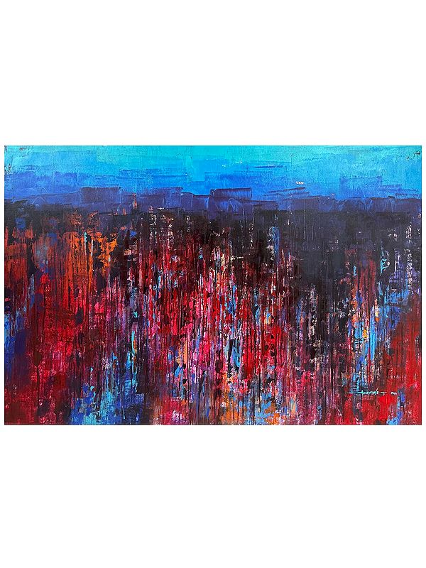 Abstract Acrylic Painting: "Predicted Magic" by Avinash Pise