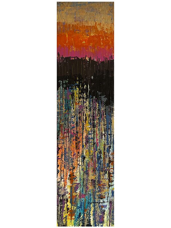 Quartet of the Shifting Sky | Acrylic on Canvas | Painting by Avinash Pise