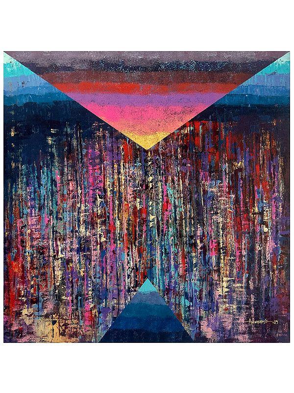 Avinash Pise: Supporters Acrylic on Canvas Artwork