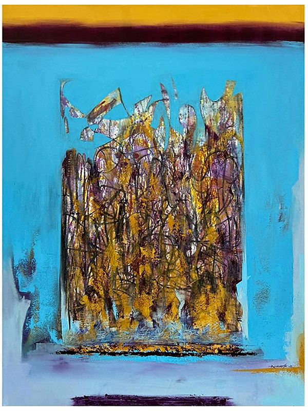 "Gradations" Abstract Acrylic Painting by Avinash Pise