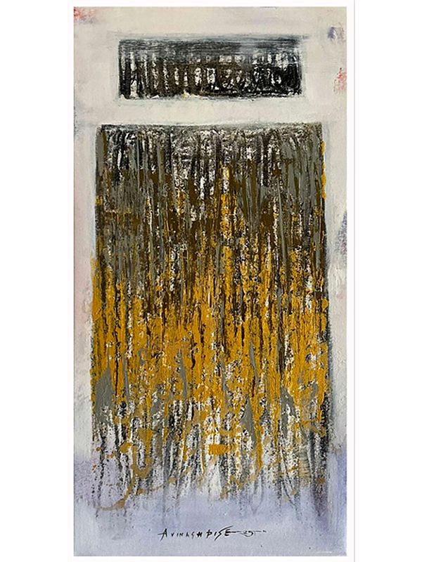 Avinash Pise: Hidden Dimension | Abstract Mixed Media Canvas