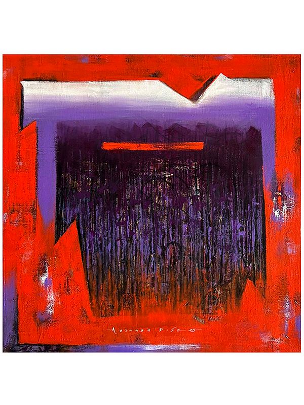 Inner Passage | Acrylic and Charcoal on Canvas | Painting by Avinash Pise