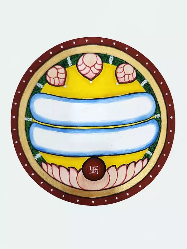 Symbol of Lord Brahma | Ganjifa Card | Mysore Traditional Painting | With Frame