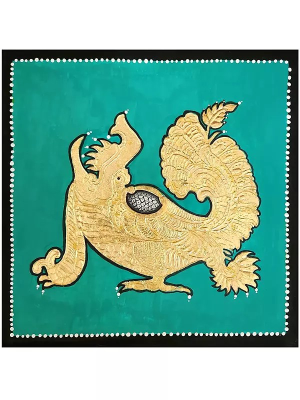 Yali | Mysore Traditional Painting | With Frame