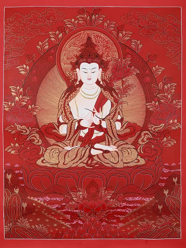 Akashgarbha Gautam Buddha | Tibetan Thangka Painting