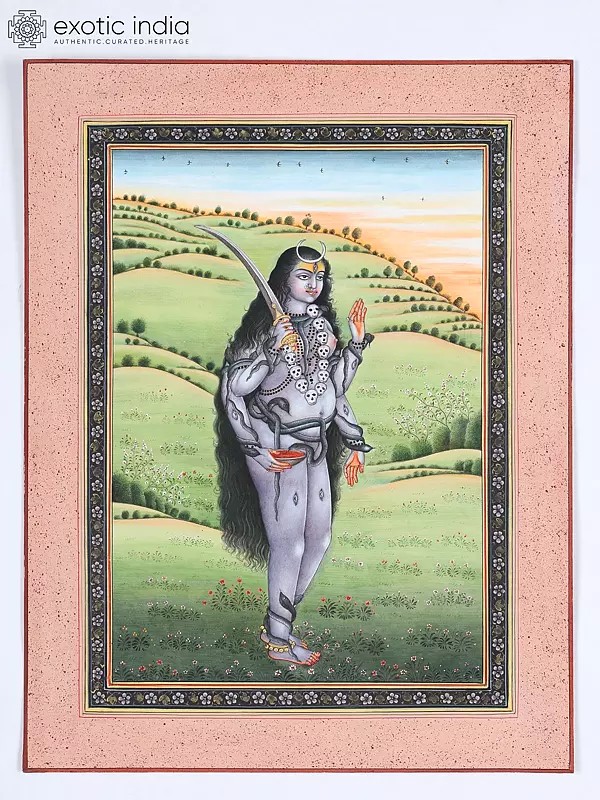 Goddess Bhairavi | Watercolor Painting