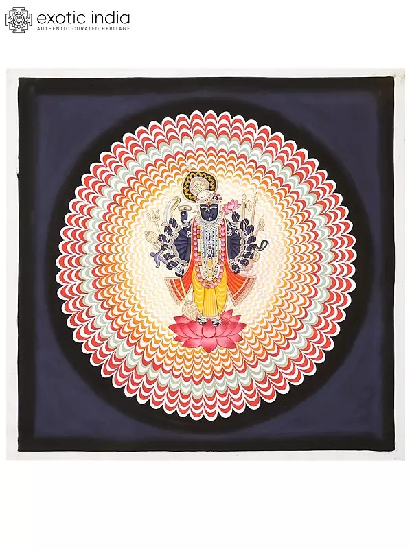 Sixteen Armed Shrinathji | Pichwai Painting