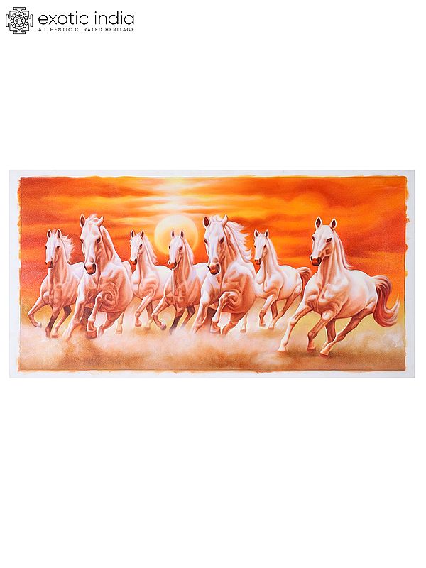Seven Running Horses | Oil Painting