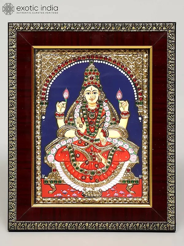 Devi Lakshmi | Framed Tanjore Painting