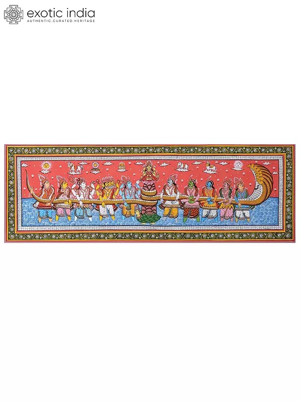 Samudra Manthan  - Churning of the Ocean ( narrated in the Bhagavata Purana)