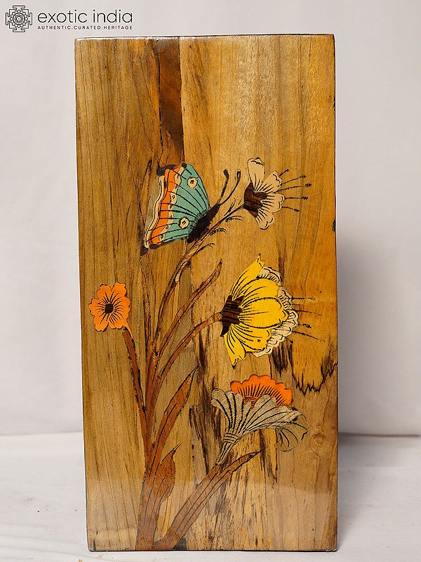 14" A Loving Moment Of Life - The Butterfly | Rosewood Panel With Inlay Work