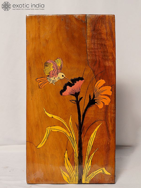 14" The Flying Bird Around Flower | Rosewood Panel With Inlay Work