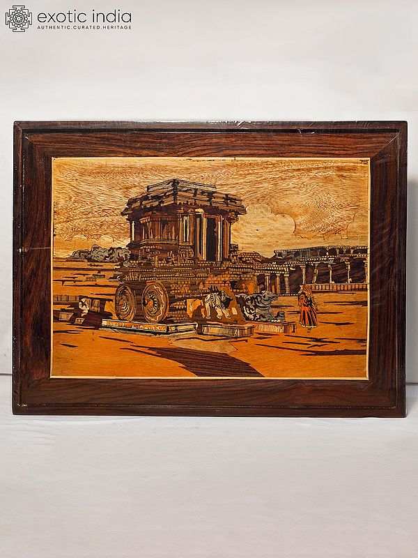 25" The Hampi Temple | Rosewood Panel With Inlay Work