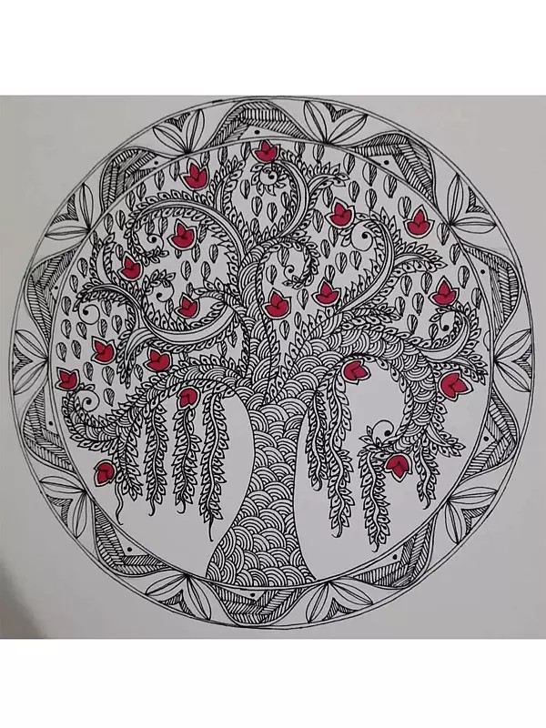 Flourishing Tree Of Life | Ink On Paper | By Megha Chakraborty