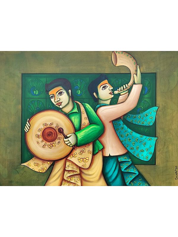 The Sound Of Joy | Acrylic On Canvas | By Sourav Sinha
