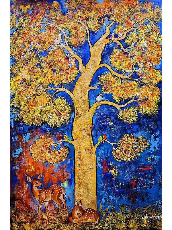 72" Beauty Of Nature | Acrylic On Canvas | By Arjun Das
