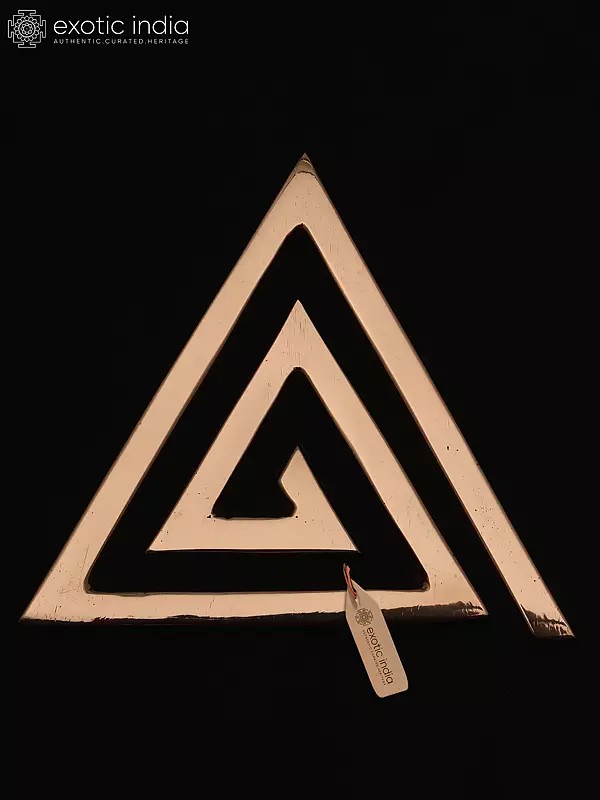 4" Copper Triangle Helix for Vastu Dosh Nivaran