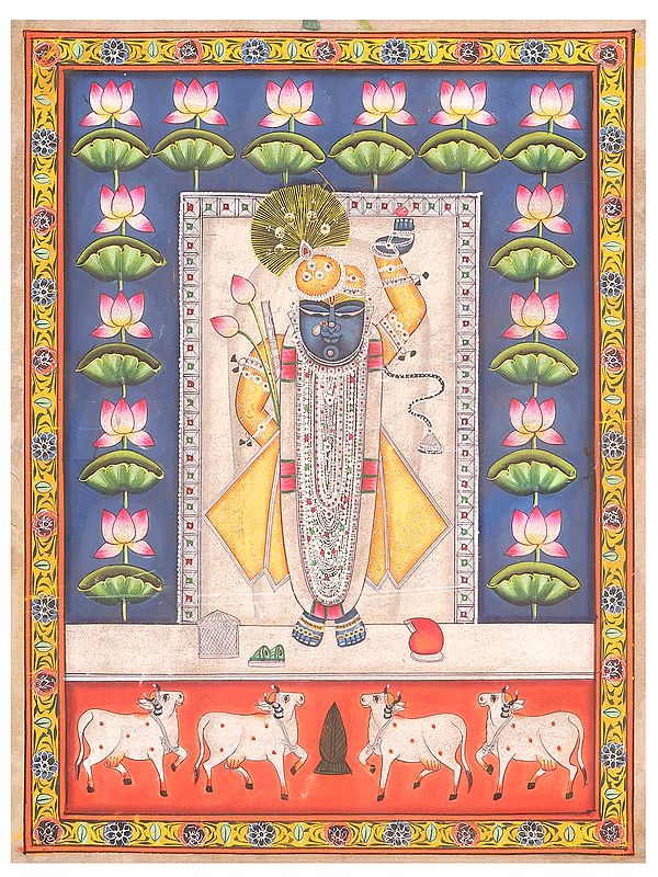 Shrinathji with Cows | Pichwai Painting