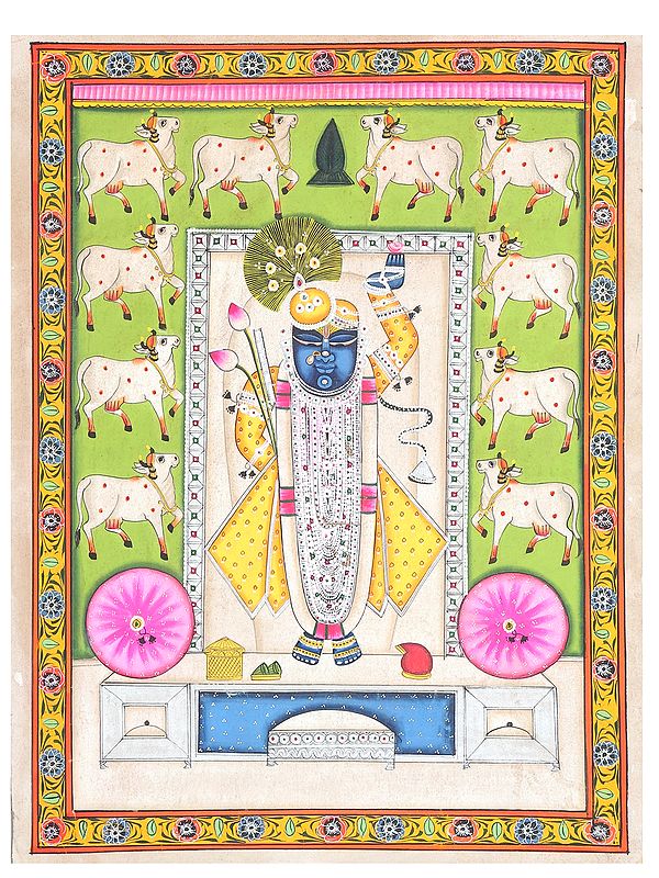 The Eternal Form of Nathdwara Krishna (Shrinathji) | Pichwai Painting