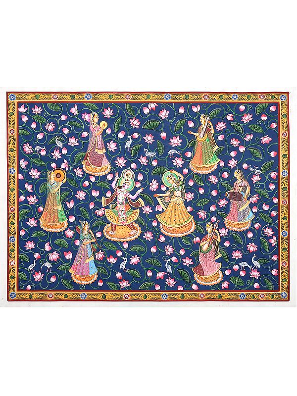 Dancing Radha Krishna | Pichwai Painting
